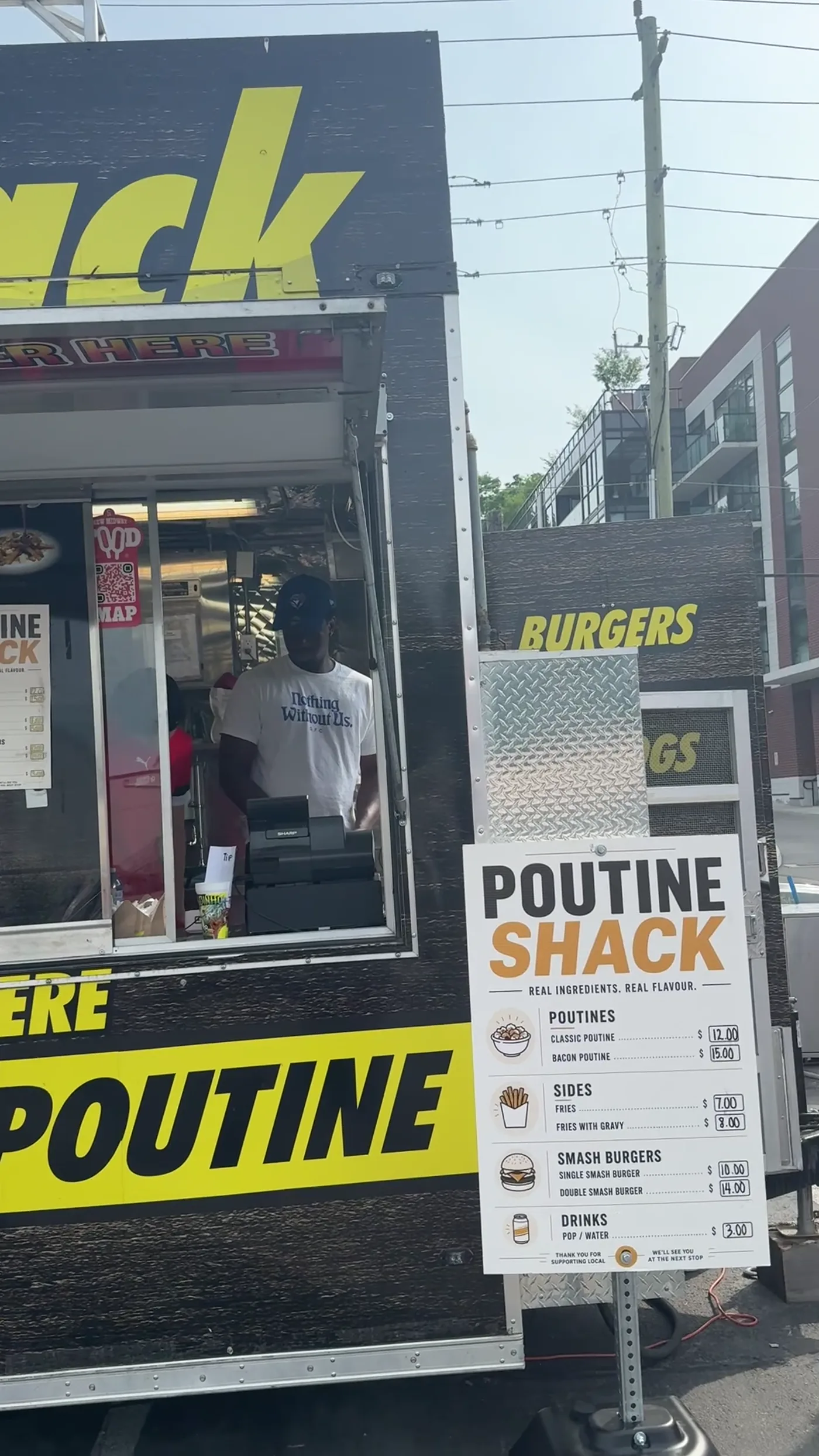 Poutine Shack food trailer open for service